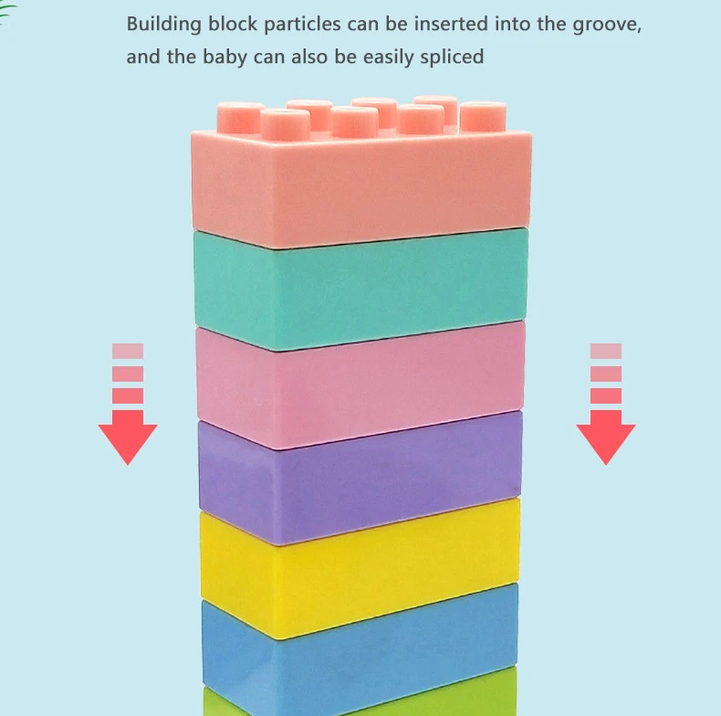 
Baby Earning Educational Toys Interlocking Kid Building Blocks 