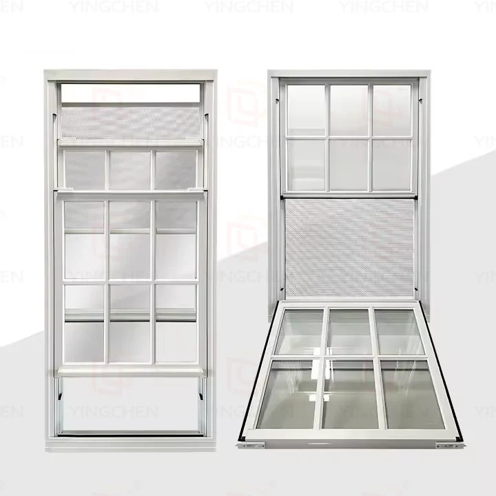 Modern design aluminum alloy picture windows thermal insulation sound proof bay window for house