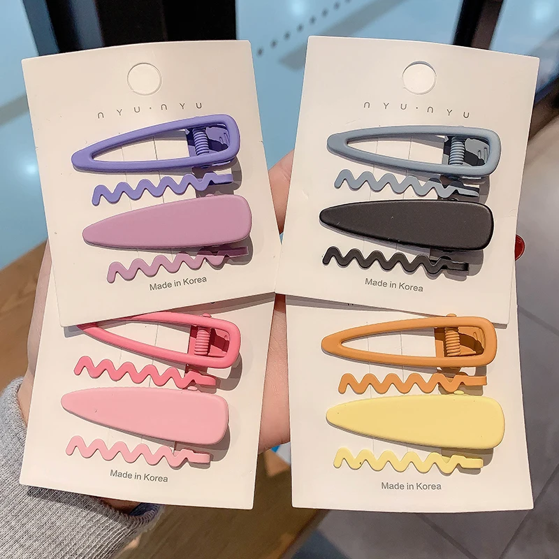 4 шт./компл. маленькие дизайнерские заколки для волос принцессы из сплава оптовая продажа металлические милые детские аксессуары женские наборы девочек