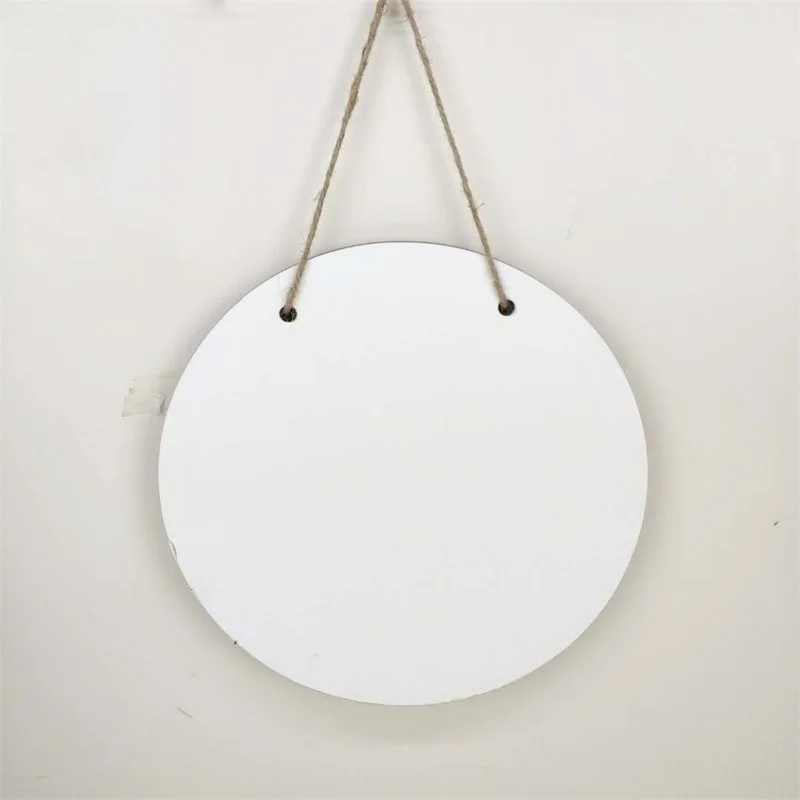 Бланковые цветные Diy фото печать деревянный Mdf двери пластины Добро пожаловать дверная табличка круглая форма 12 дюймов