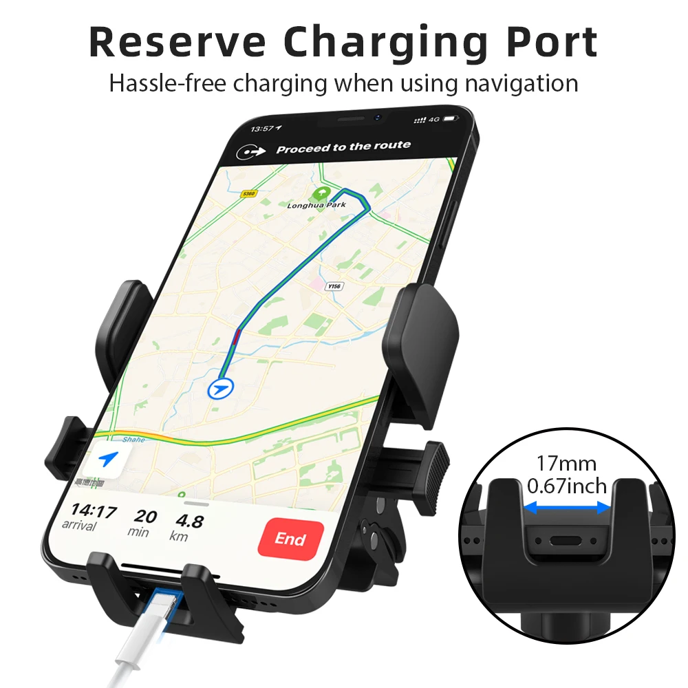 Newest Designed Universal Adjustable Car Vent One Touch Car Phone Holder