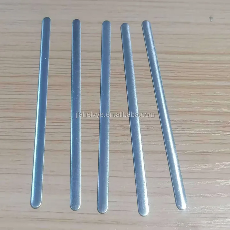5mm raw material bendable single aluminum strip nose bridge wire for facemask
