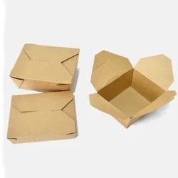 Disposable custom logo printed food packing lunch box