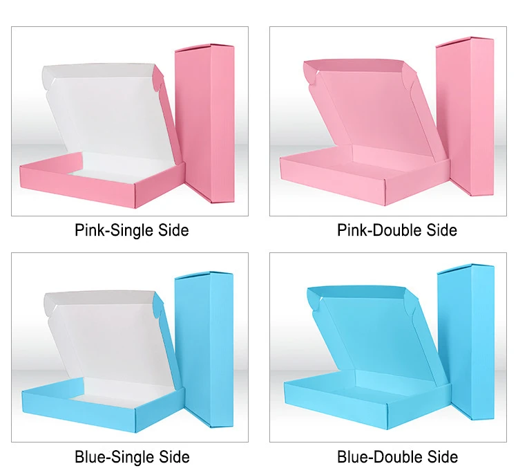 Custom Shipping Package Pink Box Private Label Express Packing Box Fashion Jewelry Makeup Clothing Packing Box