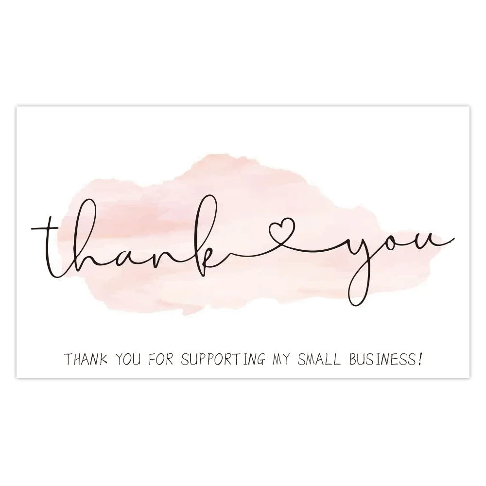 50 / pack Laser thank you card Holographic Gift Card Gift Card Blank decorative