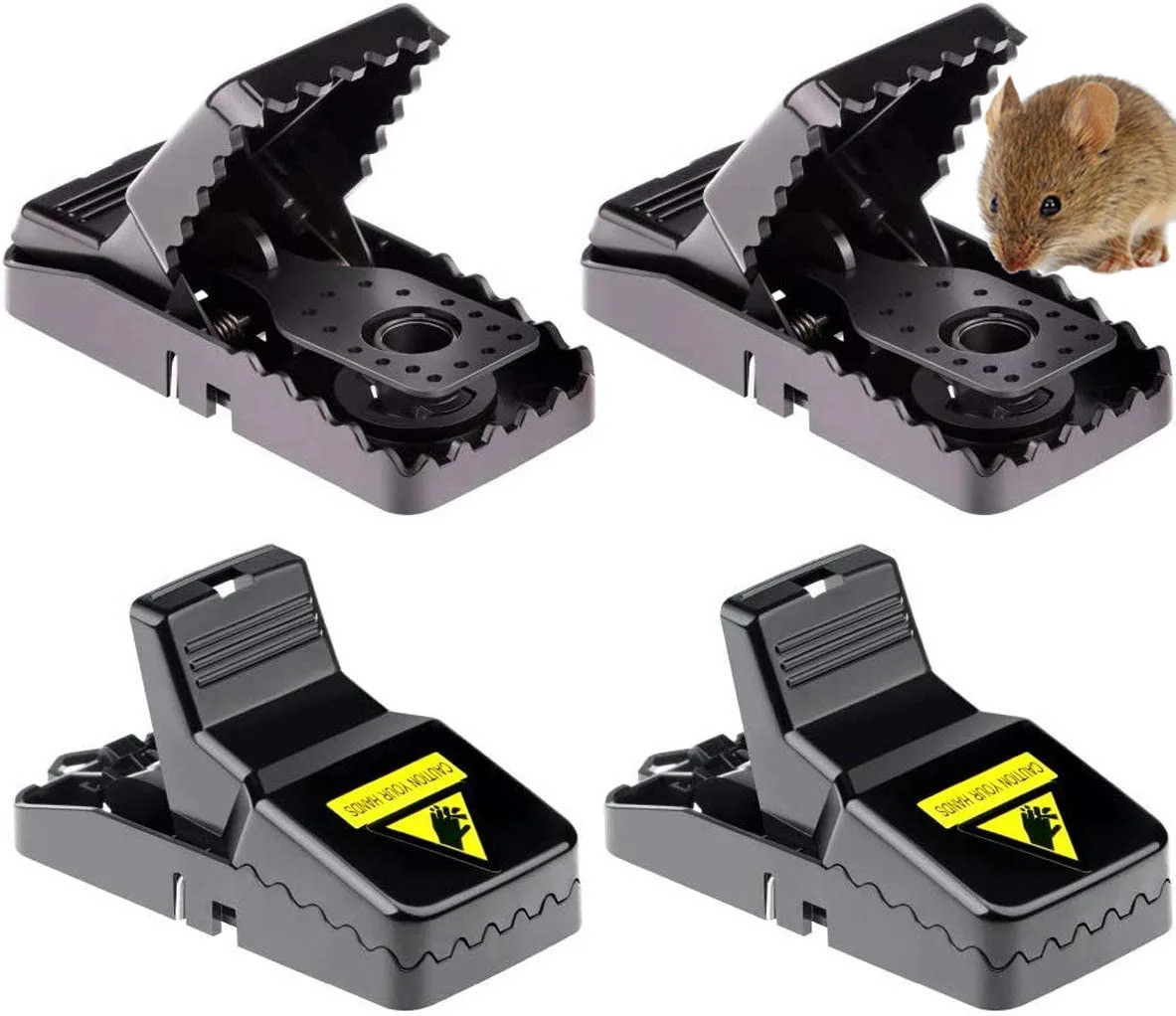 Customized logo Plastic Mouse Trap Garden Mice Snap Sensitive Catcher for Rodent Control