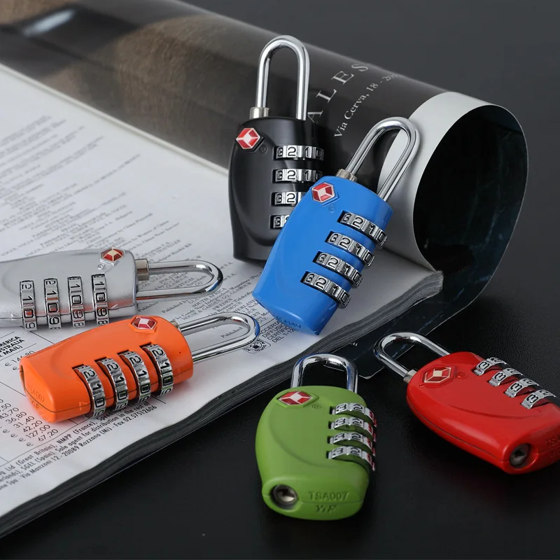 Маленький замок для moq путешествий 4-значный кодовый безопасный водонепроницаемый таможенного оформления