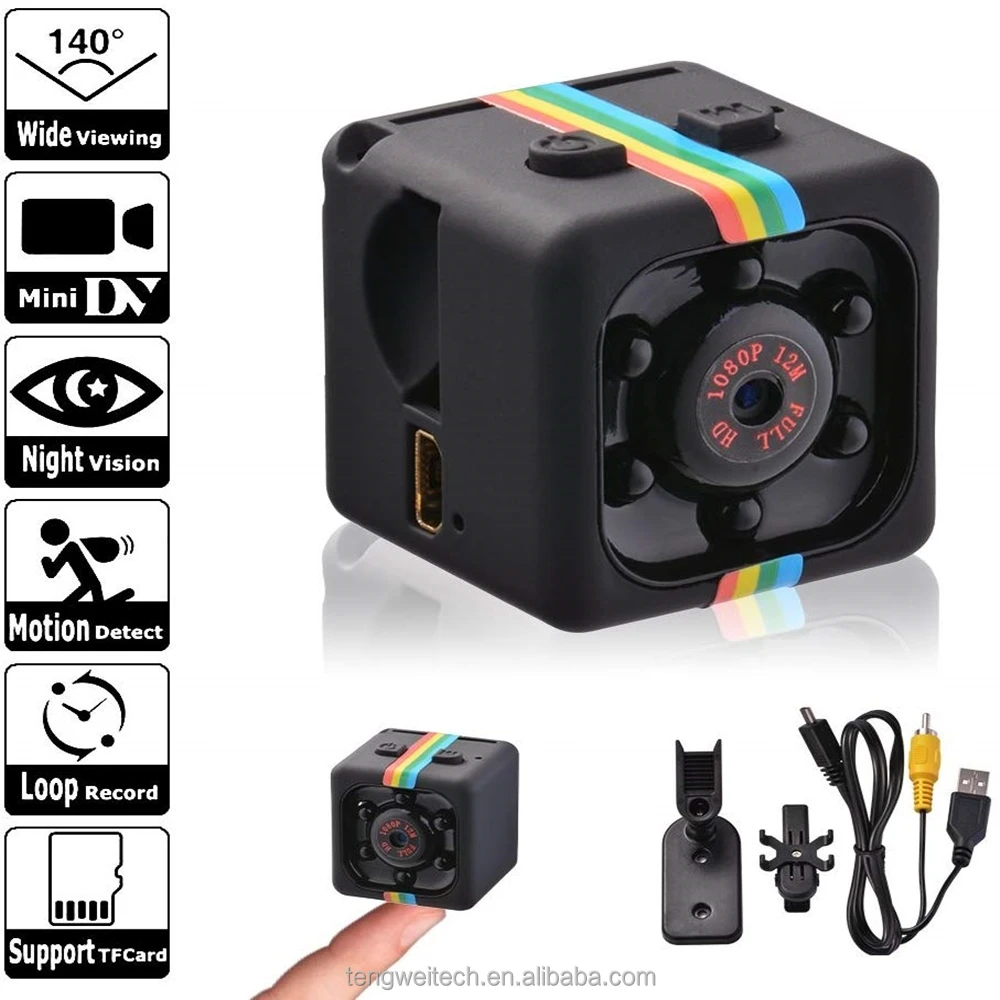 
Mini Camera Cam Sensor Night Vision Camcorder Recorder Motion Car DVR Camera Sport DV Video Small Camera Cam SQ 11 