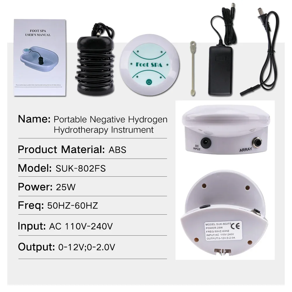 Ionic Detox Foot Spa Machine Ion Cleanse Plantar Reflexology Massager