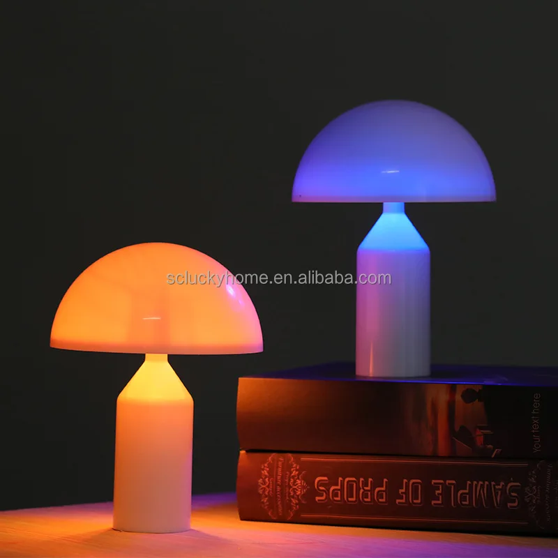 Mushroom night light touch color changeable pat bedroom bedside atmosphere light home decoration desktop ornaments led candle