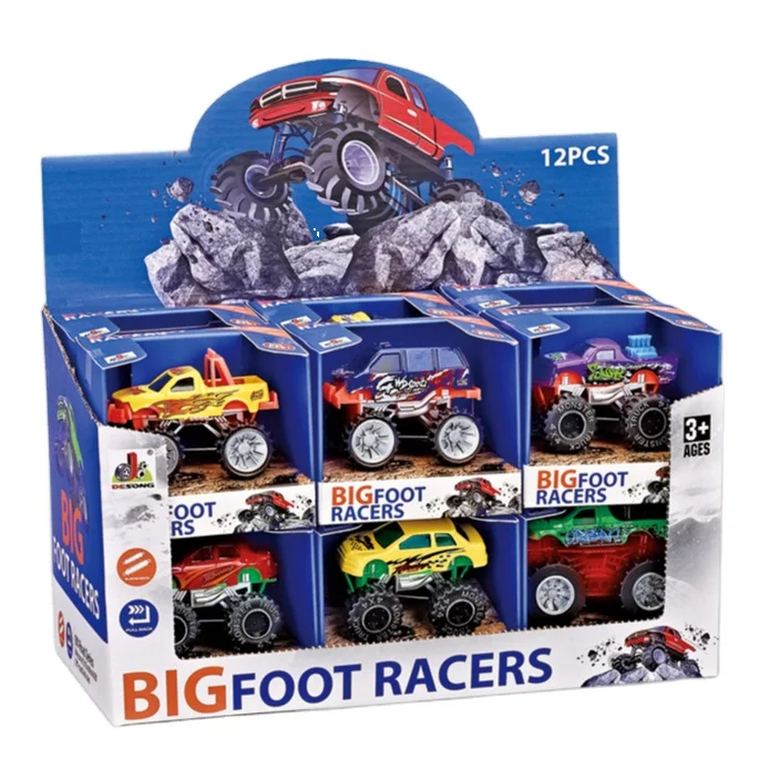 High Quality Diecast Toy Vehicles Die Casting Model Car Off Road Monster Big Foot Truck Toy Hot Selling Custom Alloy Metal Car