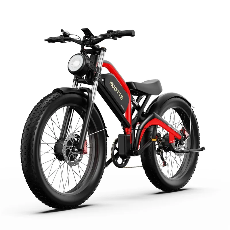 DUOTTS N26 Electric Bike 48V 20AH 750W*2 Dual Motors 26 Inch Fat Tire Electric Bikes Adults Shimano 7 Speed Speed Up to 55km/h