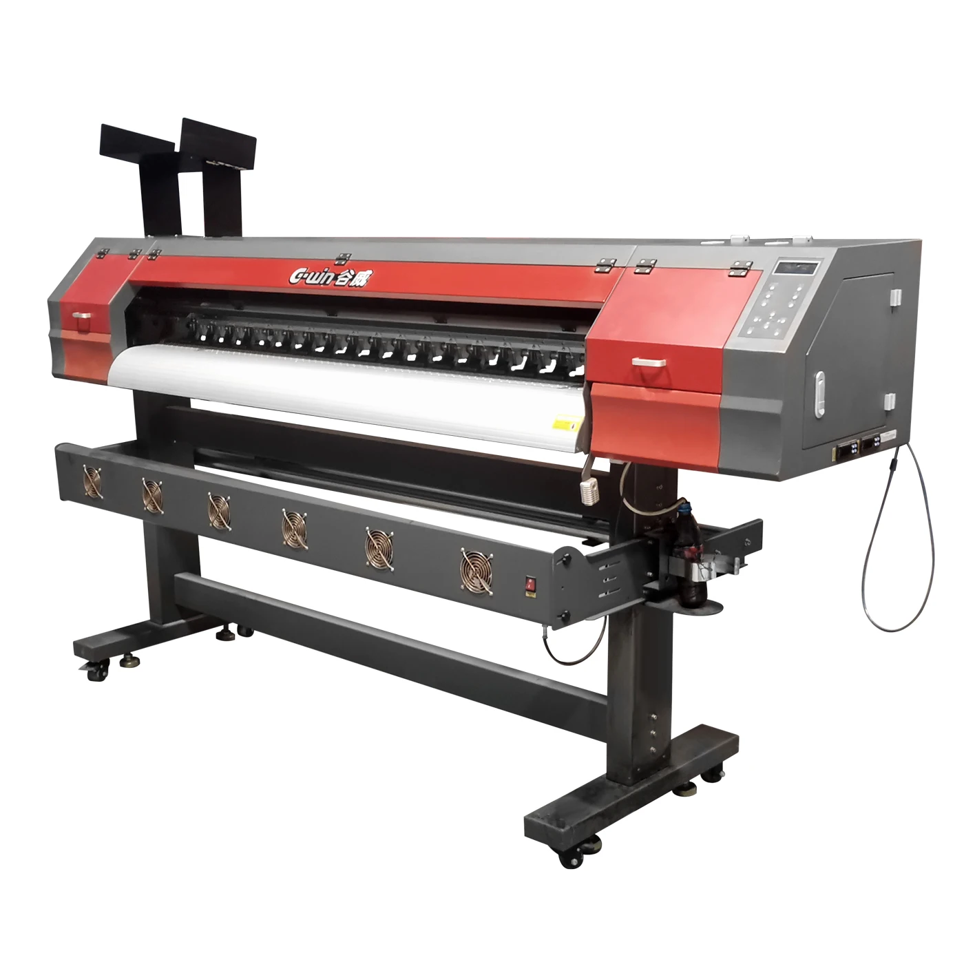 90% new used inkjet printer 1.6m second hand machine use BYHX dx5 printhead system for sale