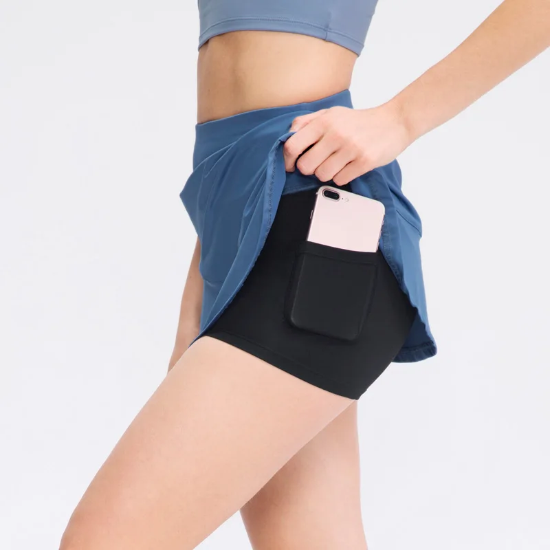 Женские спортивные короткие плиссированные юбки для гольфа, шорты для фитнеса с высокой талией, быстросохнущая Спортивная юбка для бега