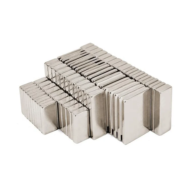 5000 Gauss Neodymium Magnets Generator Magnetic Permanent Nickle Plated Industrial Block Neodymium Magnet