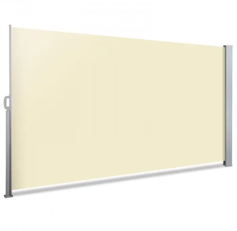Brown Box Packing Support Dark Gray Retractable Awning Sunshade Screen Outdoor Folding Patio Side Awning Side Sun Shade