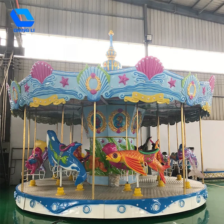 Factory Direct Sale Amusement Park Electric Large Children Carousel Horse Mechanical Game Manufacturer