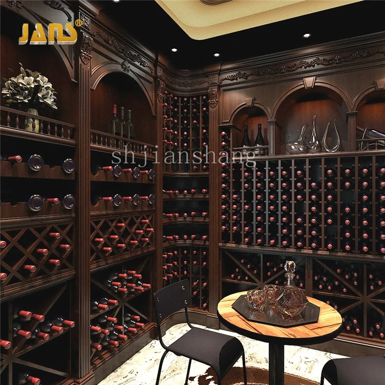 
Bar corner solid wood wine cabinet display cabinet wine cellar rack 