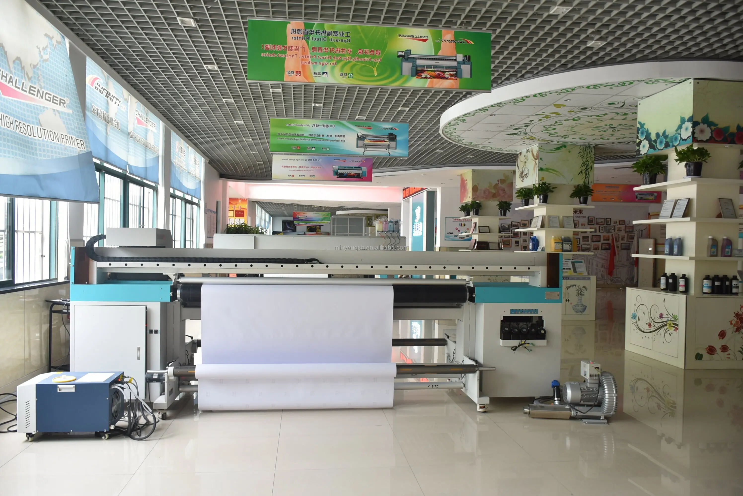 FYUnion FY-UV2200W 2024 newly PVC films wall paper digital printing machine UV belt Roll Inkjet Printer with I3200 printhead