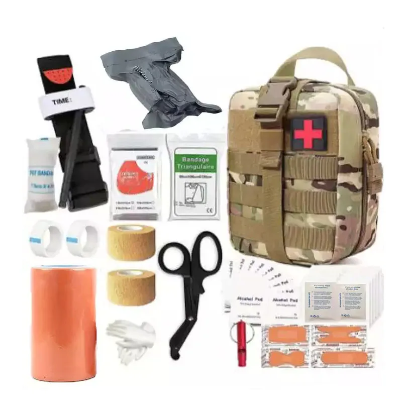 Firstents Outdoor Survival Gear Tool Professional Manufacture Emergency Kits Survival First Aid Kit With Accessories