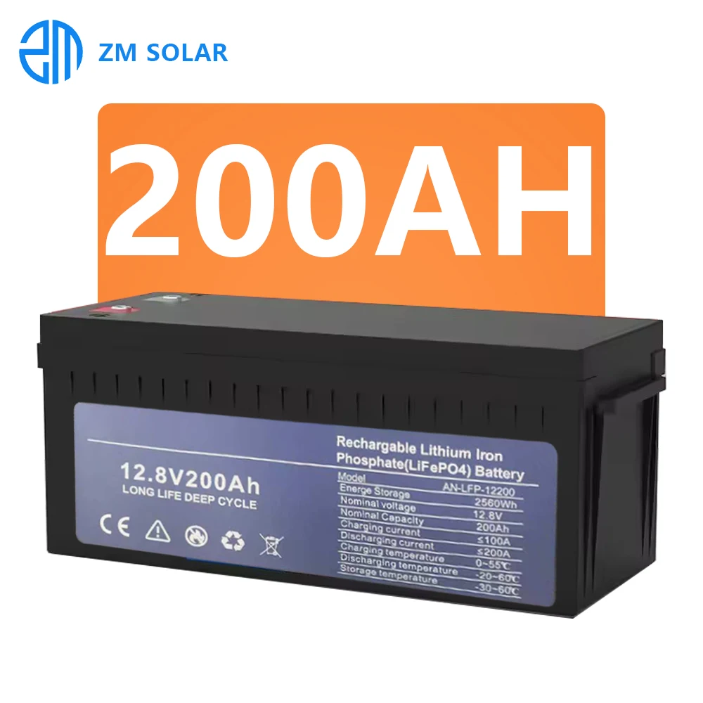 8000 Cycle 12V 24V LFP Mini 320Ah 280Ah 200Ah 100Ah LiFePO4 Battery Waterproof Rechargeable Solar Battery