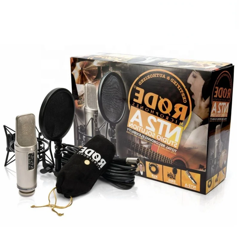 RODE NT2A large diaphragm Condenser microphone three-pointing vocal instrument recording speech set for studio vlog kit