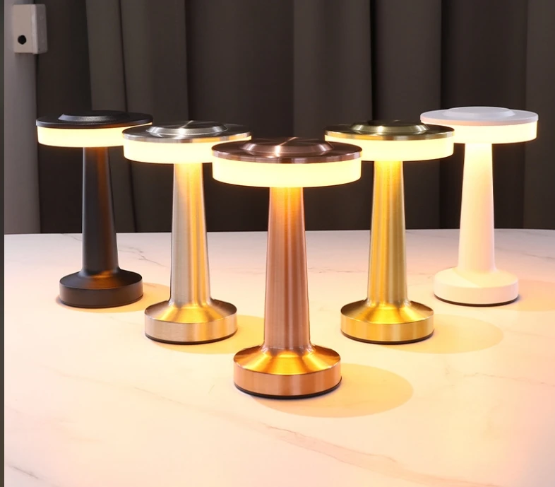 Portable LED Table Lamp with Touch Sensor 3-Levels Brightness Rechargeable Battery Up to 48 Hours Usage