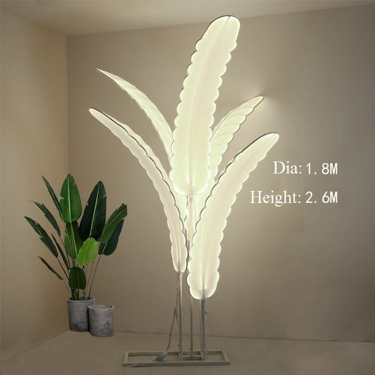LED banana tree walkway for stage decoration, unique centerpiece wedding decoration, event decoration