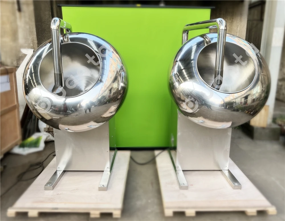 high speed chewing manufacturing bubble gum polishing pan machine