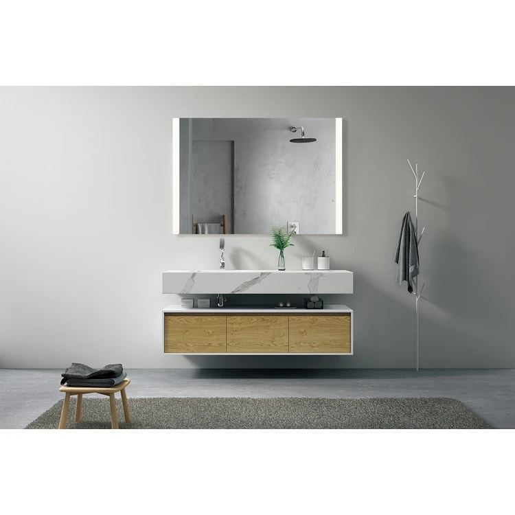 Professional Manufacturer Rectangle Lighted Illuminated Bathroom Wall Mirror For Hotel