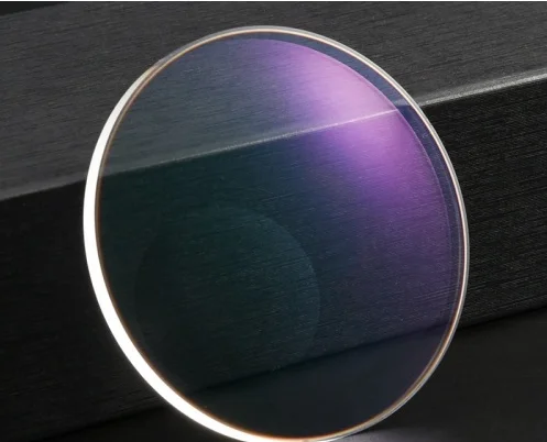 Photochromic CR-39 1.56 Photo Grey Blue Cut Round Top RT-28 Bifocal UC/HC/HMC/SHMC coating Optical lenses HMC Blue