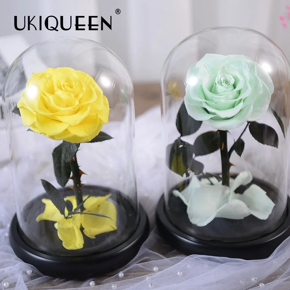 Завод UKIQUEEN оптовая продажа долговечный неувядающий цветок розы сохраненный в
