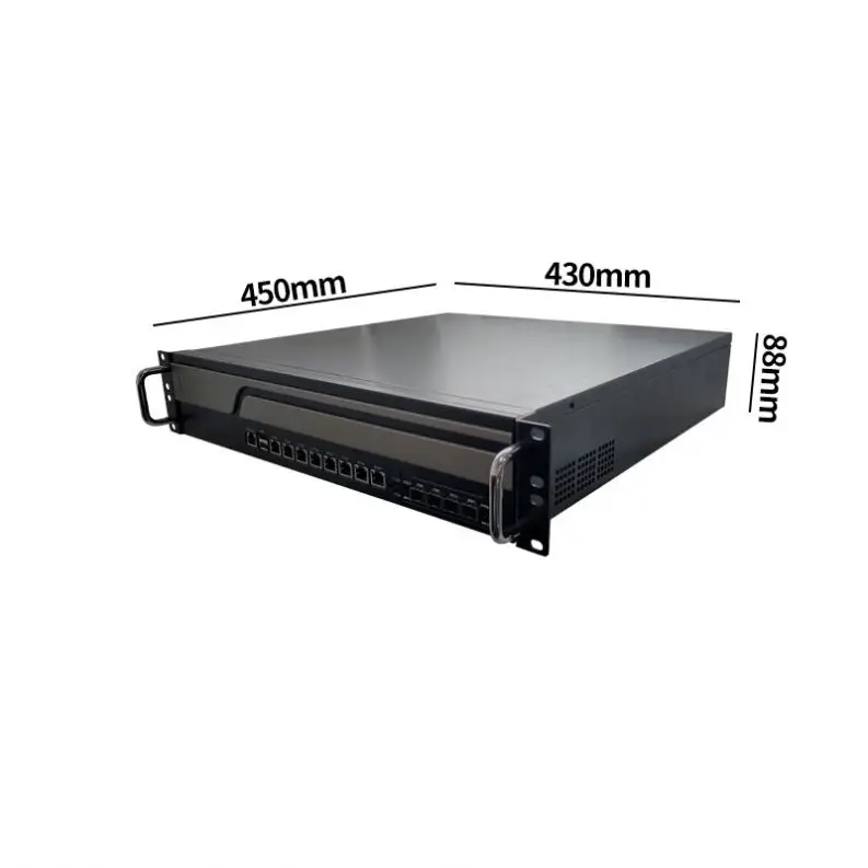 2Gen/3Gen/4Gen Corei3/i5/i7 pfsense 2U router PC 8 ethernet with 4*10gbe sfp Firewall 8lans router PC