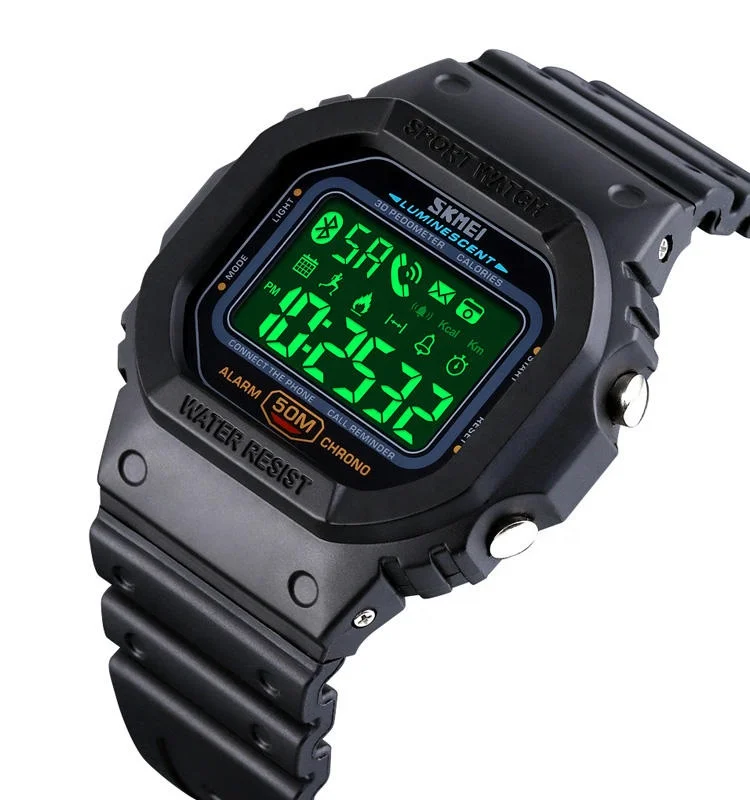 Luxury Digital Watch Men Waterproof Clock relogio masculino oem odm watches plastic case watch relojes inteligentes 1629 skmei
