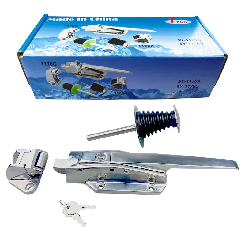 Industrial High Durability 304 Stainless Steel 1178 Cold Room Storage Door Handle Lock Latch
