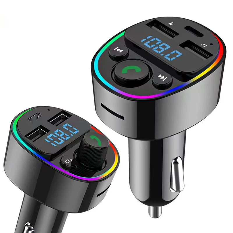 New  G67 Car Hands-free BT 5.0 FM Transmitter Car Kit MP3 Modulator Player Handsfree Audio Receiver 2 USB Fast Recharger