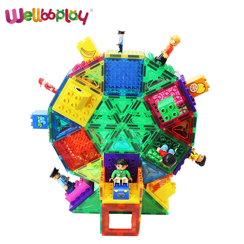 Compatible with block toys 20PCS magnetic brick tiles magnet toys magnet tiles