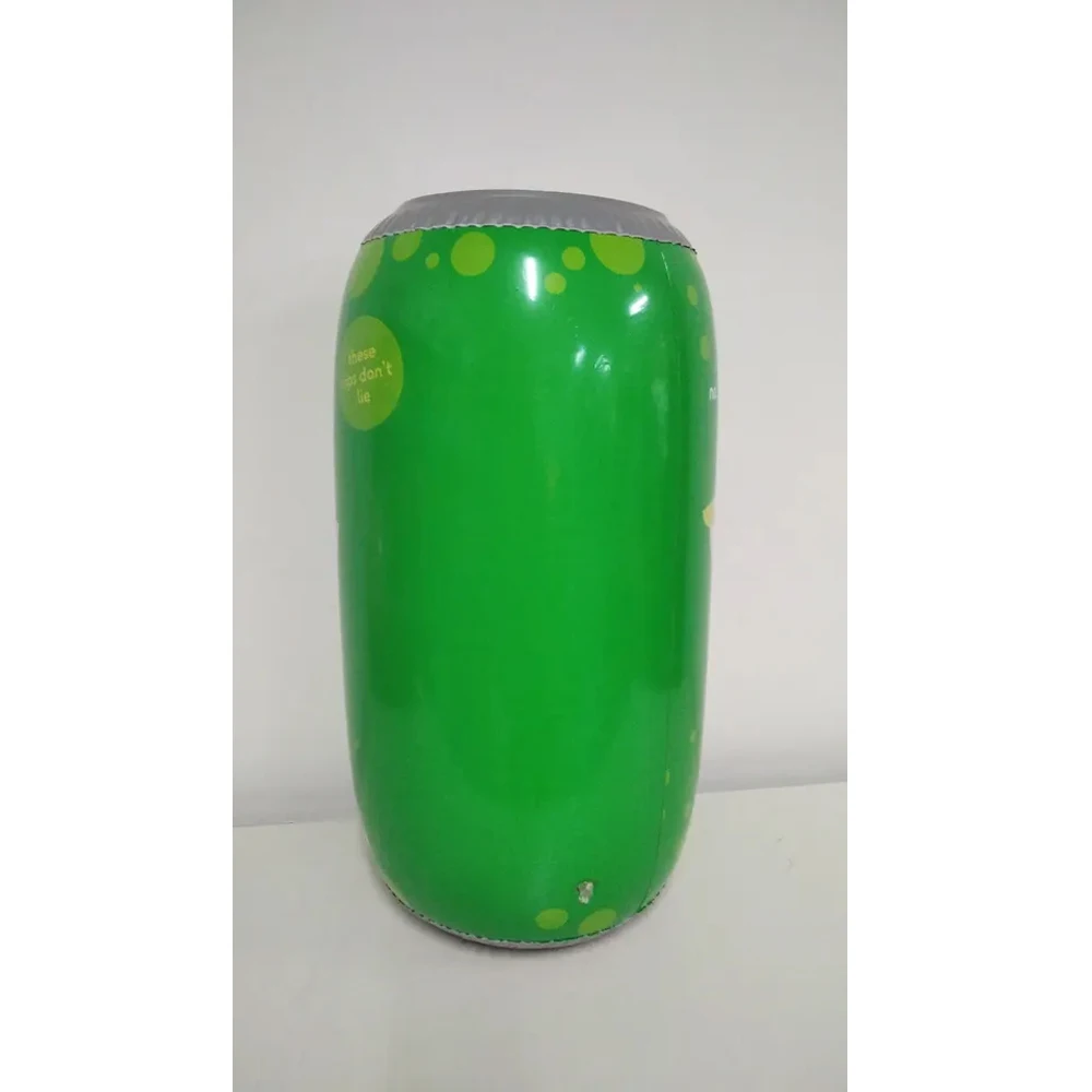 Hot sale quality PVC beile 60cm high inflatable can for advertising