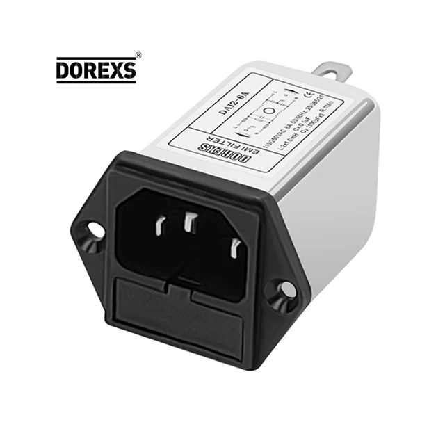 Factory Price 110/250VAC AC Inline Power EMI Noise  Filter Suppressor for  Audio equipment