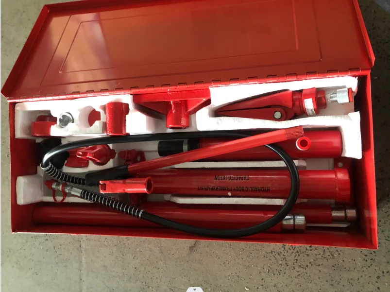 10t Porta Power Hydraulic Jack Body Frame Repair Kit Hydraulic Auto Body Repair Kit