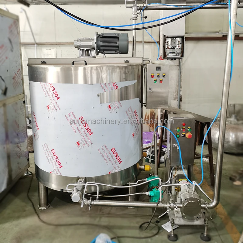 Stainless Steel 100L 200L 300L 500L 1000L Chocolate Mixing Melting Melter Agitator Tank with chocolate pump