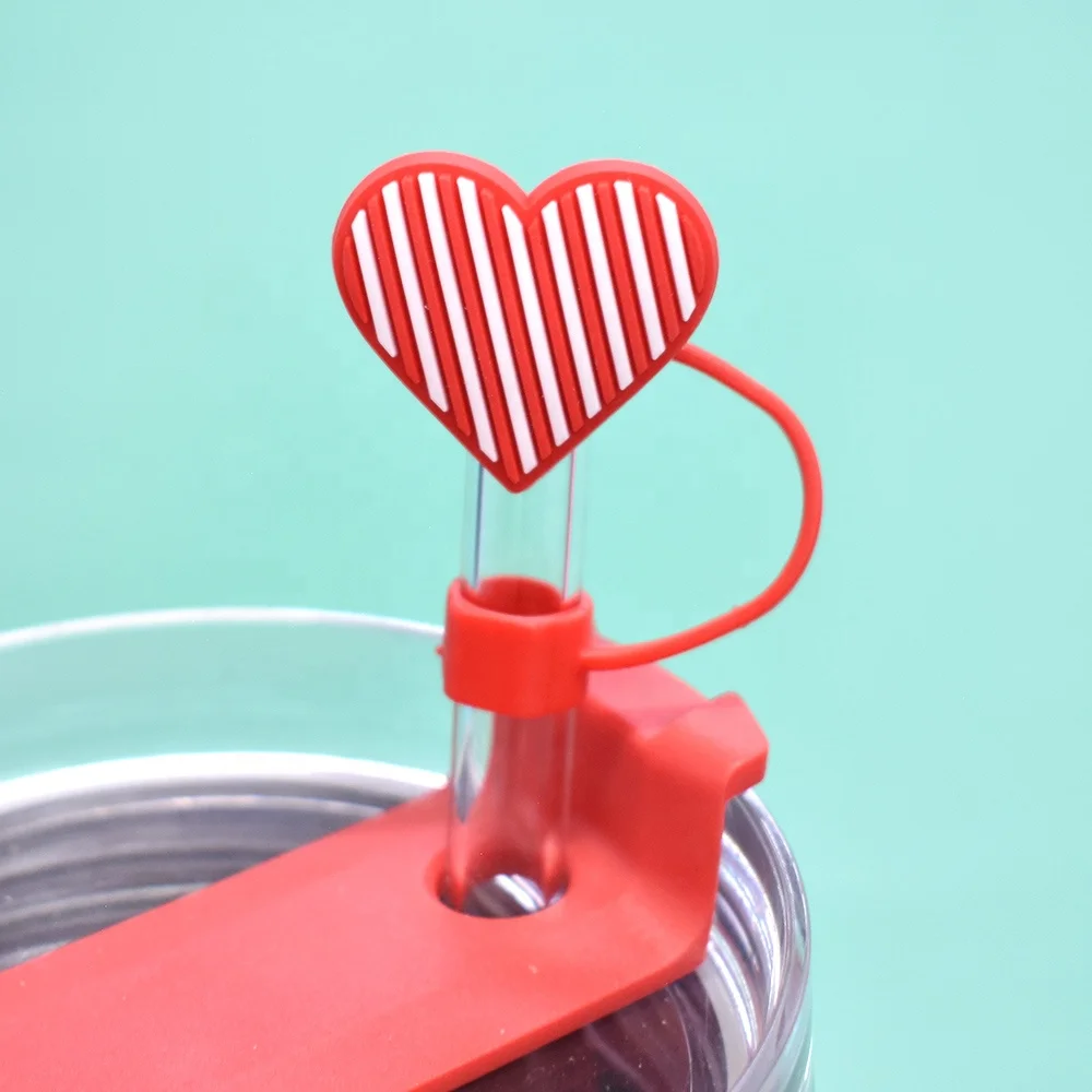 2024 New Product Ideas Pvc Custom Straw Topper For Tumblers Cute Bottle Straw Cover Wholesale Tumbler Accessories