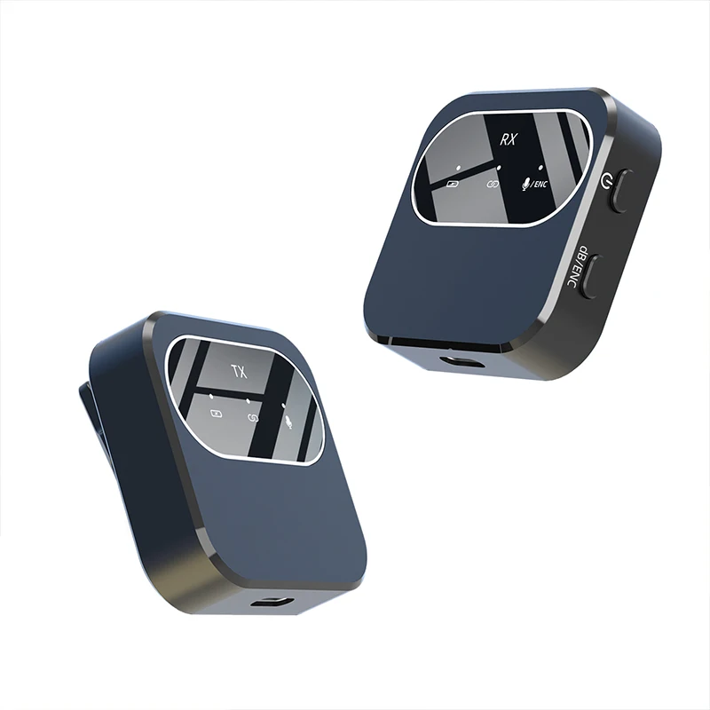 2.4Ghz Wireless Microphone Portable Lapel Microphones For iPhone Android Phone Youtubers Facebook Live Broadcast Vlogging Mic
