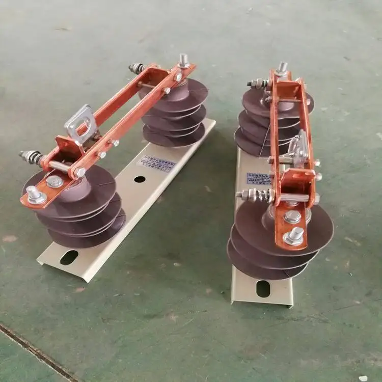 Outdoor composite silicone high voltage isolation switch with other electrical equipment
