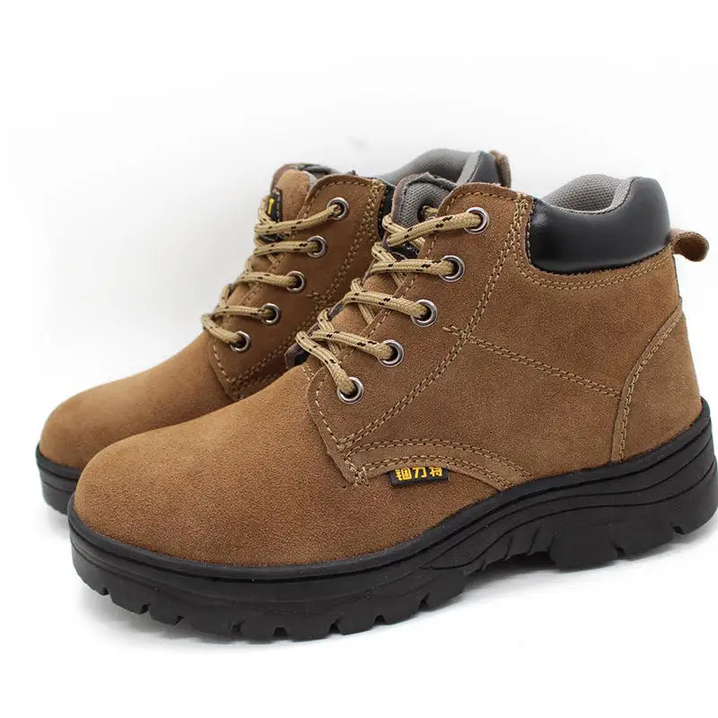 Labor Protection Shoes Male Steel Toe And Safe Work Shoes To Prevent Hitting And Puncture Light Breathable ESD Safety Shoes