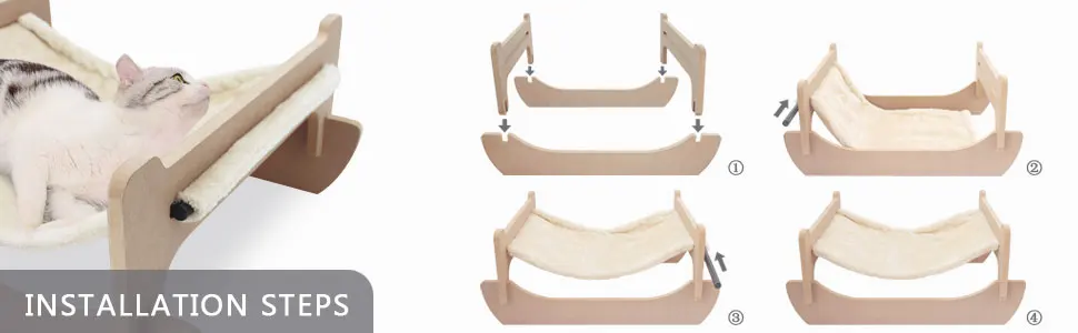 All Seasons Removable Cat Hammock Pet Cots for Small Animals Square Hanging Cat Sofa Sleeping bed