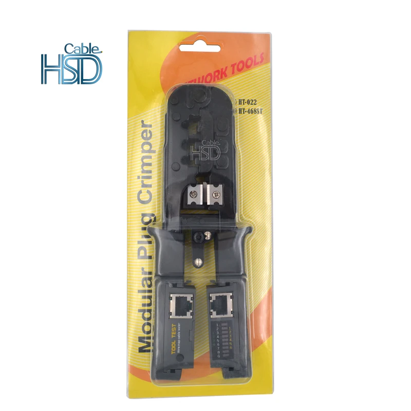 EXW High Quality Cat7 Crimper For Rj45 Rj12 Rj11 Network Connectors Modular Plugs Ethernet Cables Crimp Tool mini hair crimper