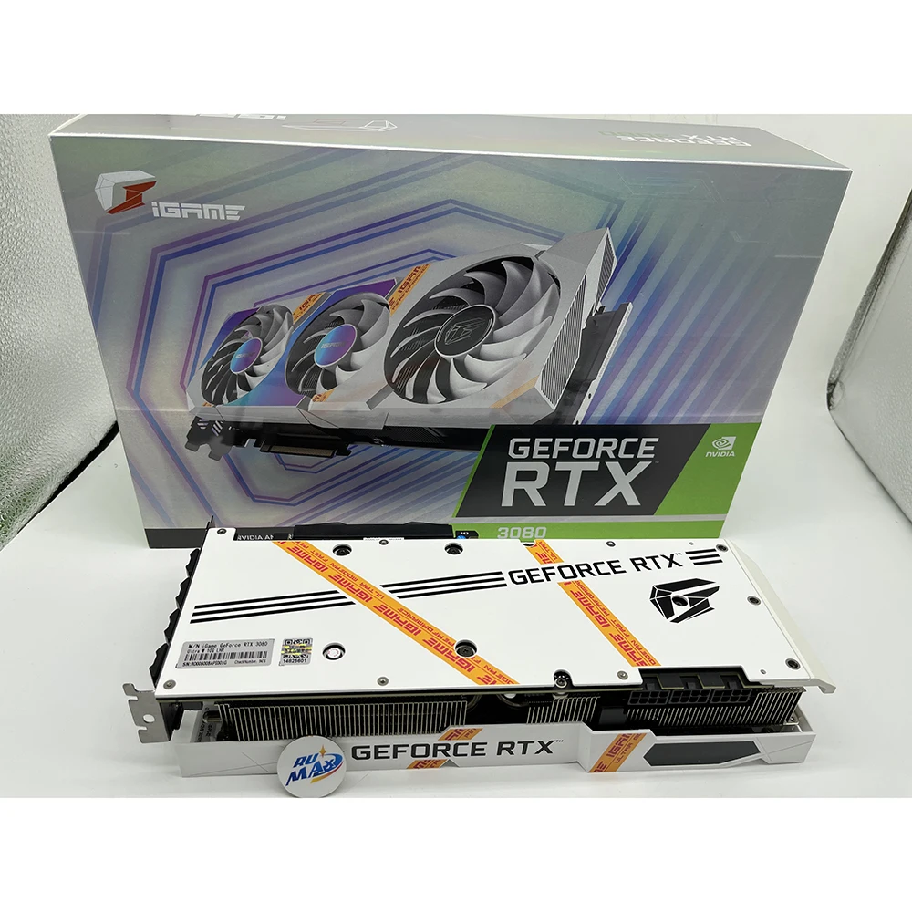 Цветная видеокарта Rumax iGame RTX 3080 Вт OC ADOC Vulcan 10G LHR DDR6 видеокарты RTX3080