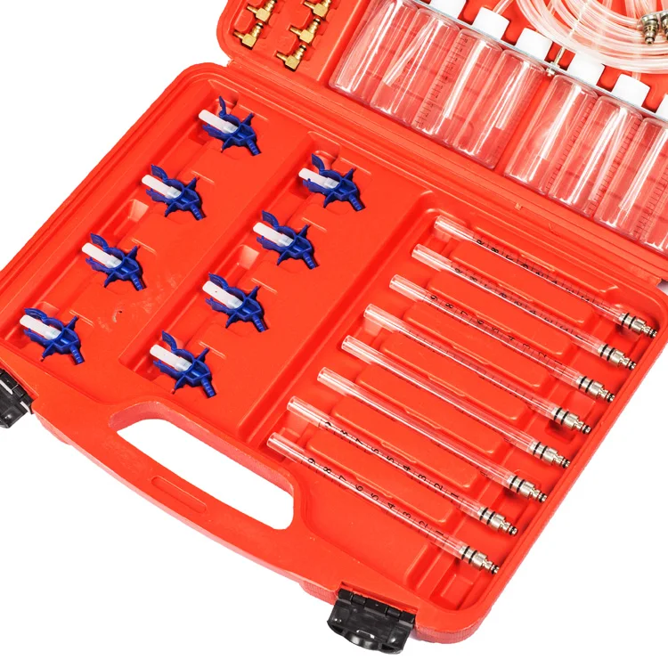 Diesel Engine Injector Flow Test Diagnostic Adaptor Set Meter Fuel injector flowmeter Cylinder Common Rail Tool