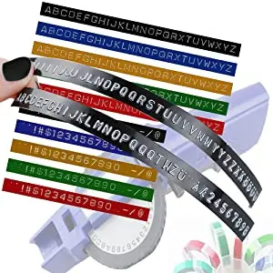 Пользовательские Цветные 9 мм совместимые с DYMO 3D тиснения стерео этикетки для dymo 1610/12965/1540 Motex e101